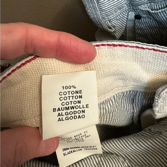 RARE SAILING REGATTA MURPHY & NYE RED BAG Functional Seer Cotton Men’s Pants - Picture 14 of 17